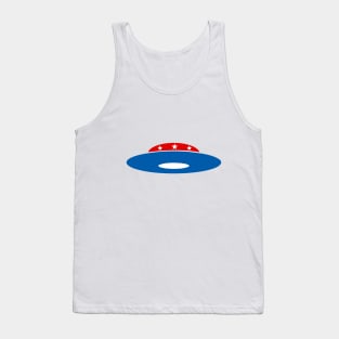 Flying Saucer, UFO Political Icon Tank Top